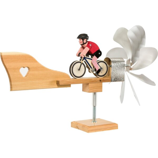 Windmill with biker (larch wood)
