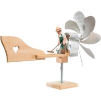 Windmill with gardener (larch wood)
