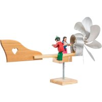 Windmill double with Tyrolean and Woman (larch wood)