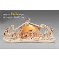 LI Set Light Nativity 16 figurines + Stable Light +...