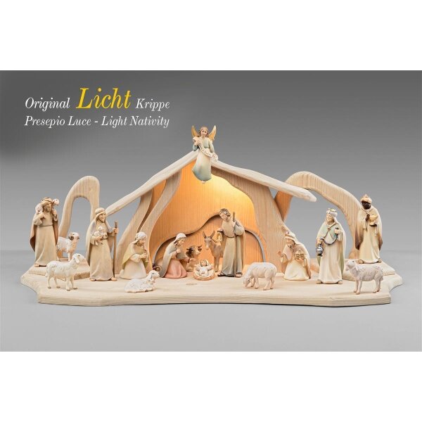 Presepe Luce SET 17 figure+Capanna Luce+illuminazione