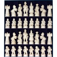 Gardena wood-carved chess set with box