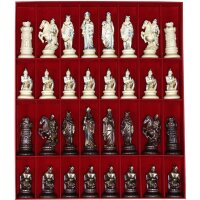 Verona wood-carved chess set with box