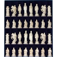 Verona wood-carved chess set with box