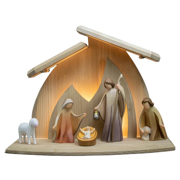 6pz. Natività Aram + LED Presepe Altea