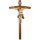 Crucifix Romerio carved curved cross