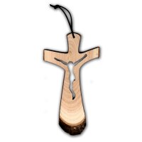 Cross made of chestnut wood