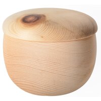 Bowl of swiss pine with lid