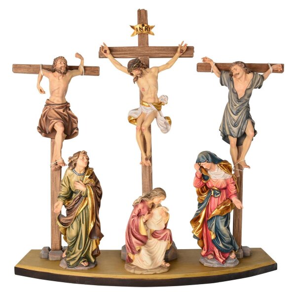 Crucifixion group with robbers and Magdalena