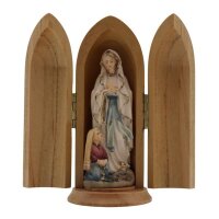 Madonna di Lourdes con Bernadette in nicchia