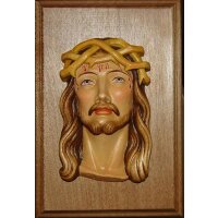 Jesus Relief mit Sockel oval