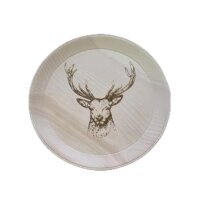 Plate, Swiss-Pine, deer