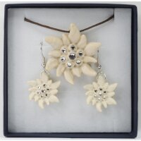 Set of jewels EDELWEISS with necklace and earrings