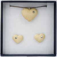 Set of jewels HEART necklace + earrings