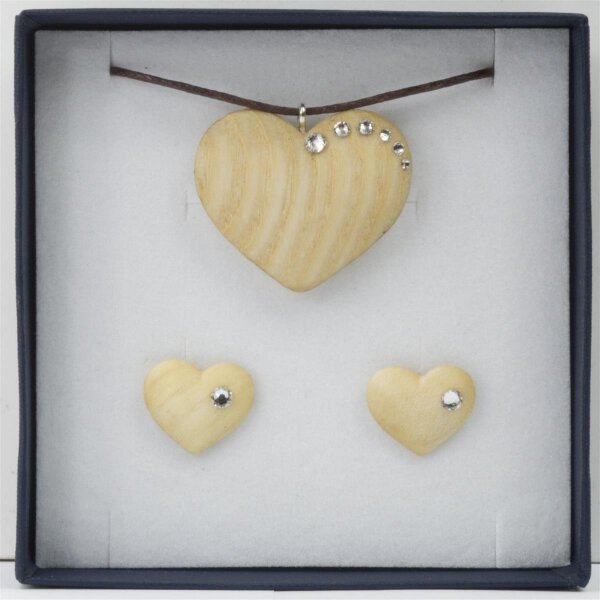 Set di gioielli CUORE collana + orecchini