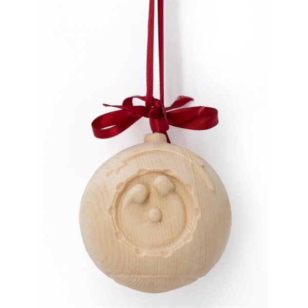 Pine wood ball holy family