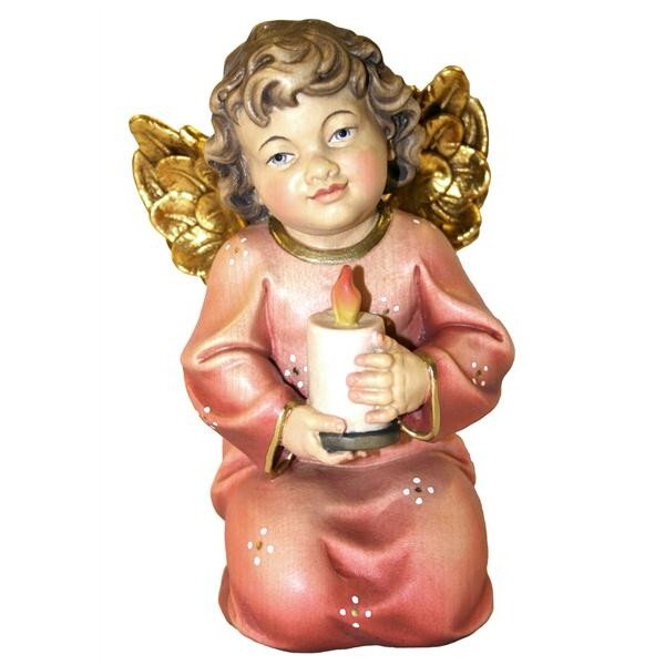 angelo DIANA con candela - colorato - 5 cm