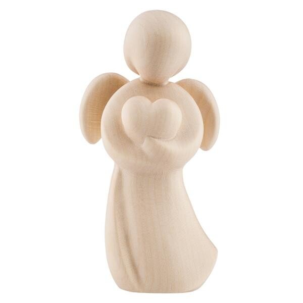 angelo modern art con cuore - naturale - 7 cm