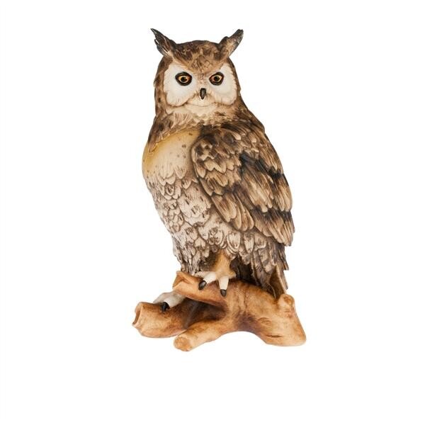 owl on tree - colored - 2,4 inch