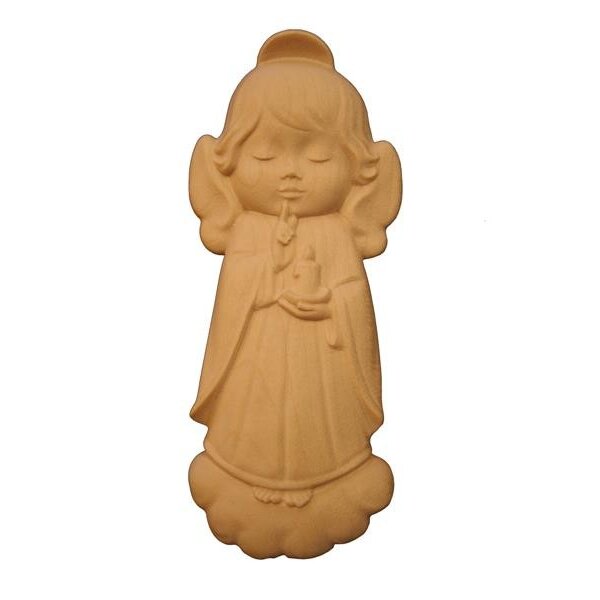 magnet angel with candle - natural - 3,5 inch